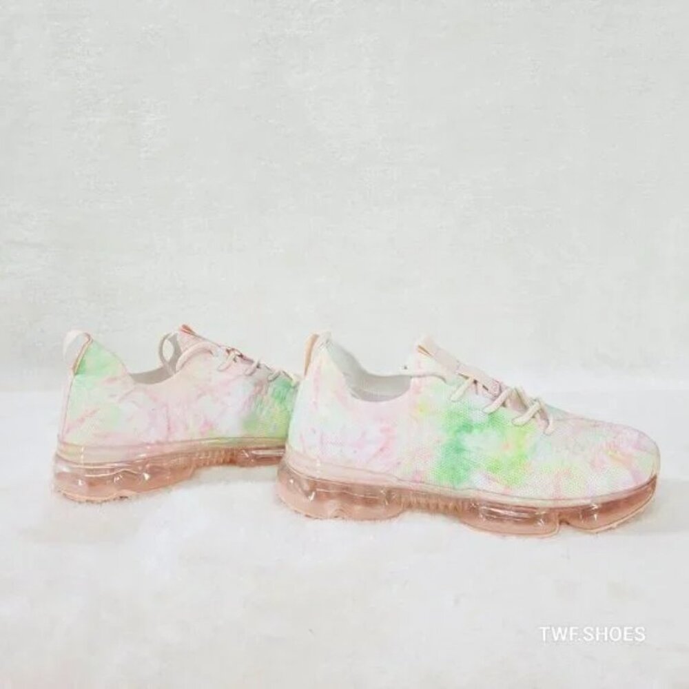 Haven Rose Pink Pastel Multicolor Tie Dye Slip On Tie Shoes Comfort Sneaker D